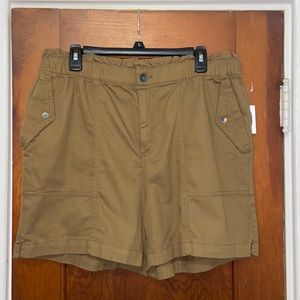 Old Navy Women’s High Waisted Twill Utility Shorts Size Large